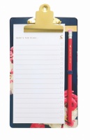 Memo Pad & Clipboard Bircham Floral Print By Joules